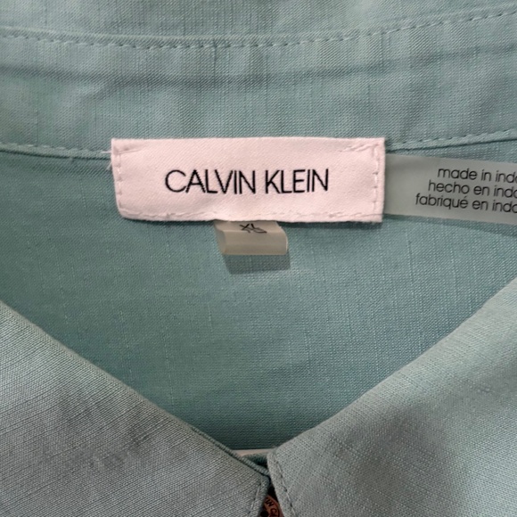 Calvin Klein Short Sleeve Button Up Blouse (3 for $75) - Picture 2 of 2